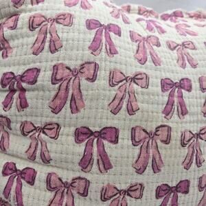 Style Happy Pink Ribbon Coquette Balletcore Pillow 20x20" TikTok GIRLHOODCORE NW